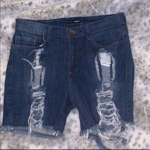 Fashion Nova Distressed Shorts